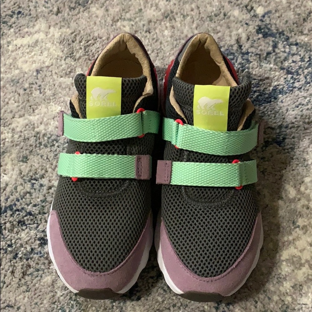 Sorel Women's Sneakers in Gray, Mint, and Purple - Picture 8 of 15